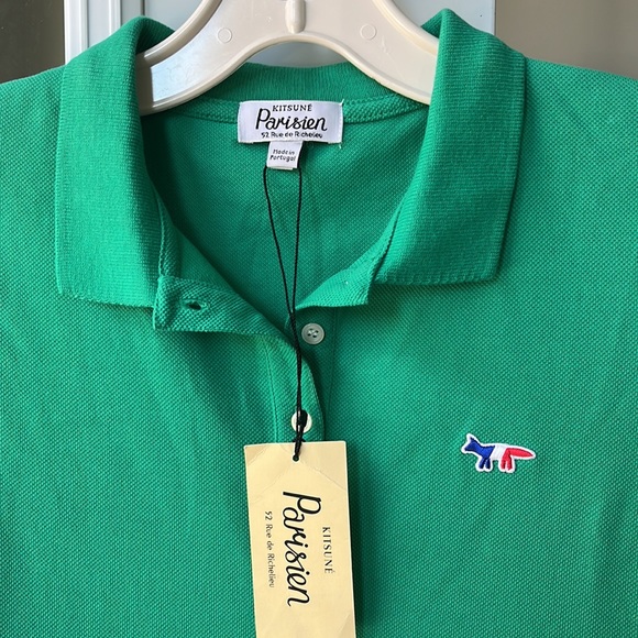 NWT Women’s Kitsuné Parisien Polo / Green - Picture 6 of 10